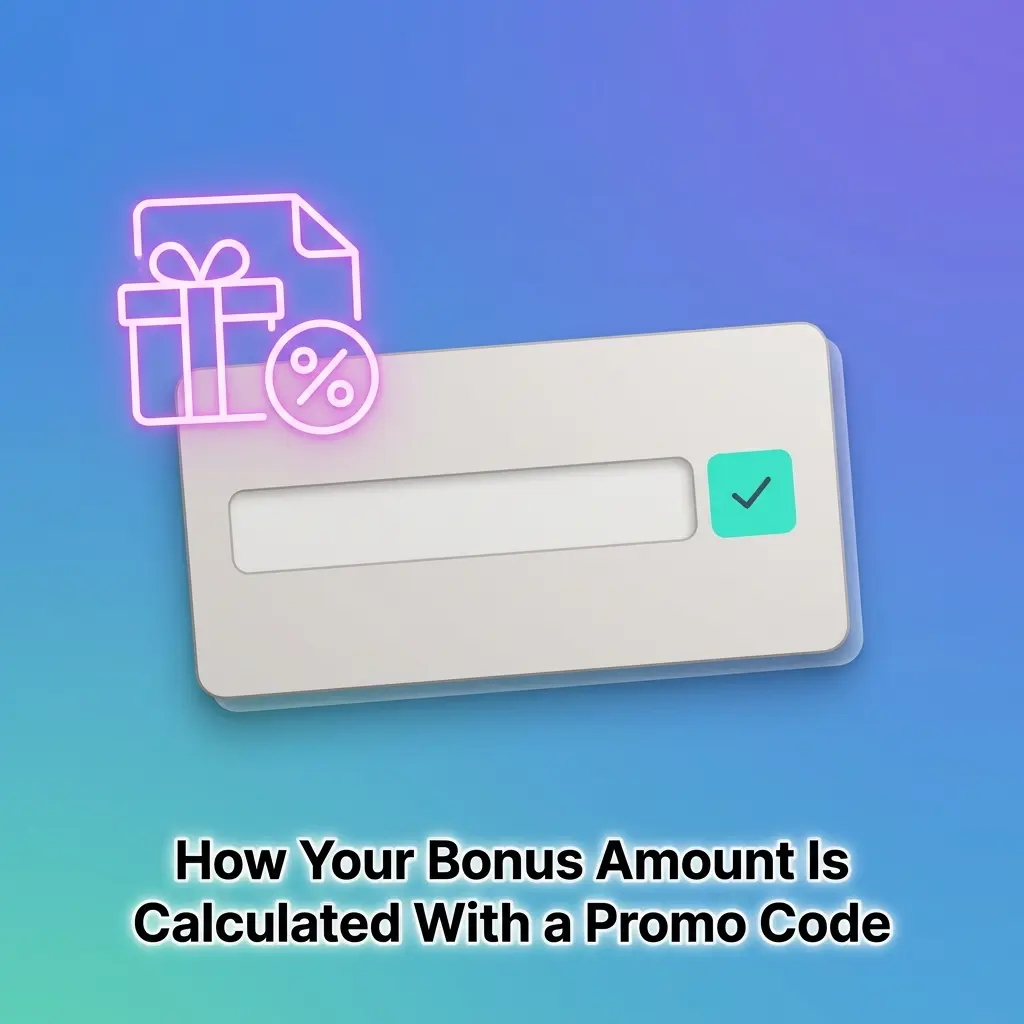 Aviator casino promo code bonus calculation chart showing deposit percentage examples with INR values for 1win India